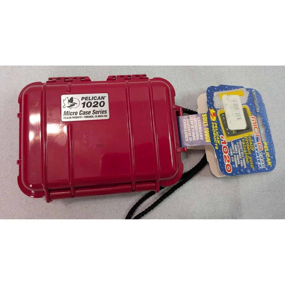 Pelican 1020 Micro Case Series Unisex Small Red New Watertight Submersible Case
